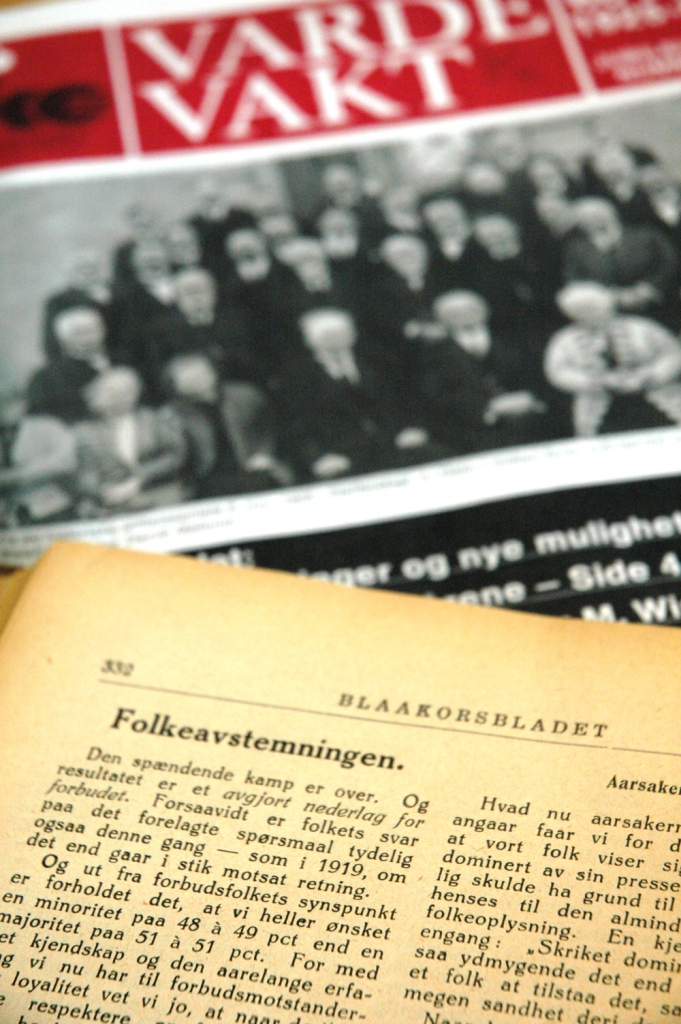 Kommentar i Blåkorsbladet etter folkeavstemningen om brennevinsforbud i 1926