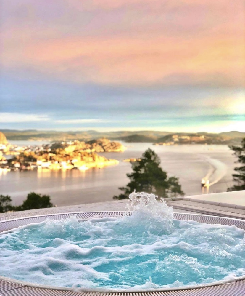 Boblebad på Kragerø Resort