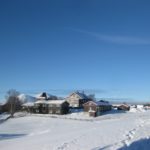 Rondeheim ligger nydelig til i vinterlandskapet på Høvringen