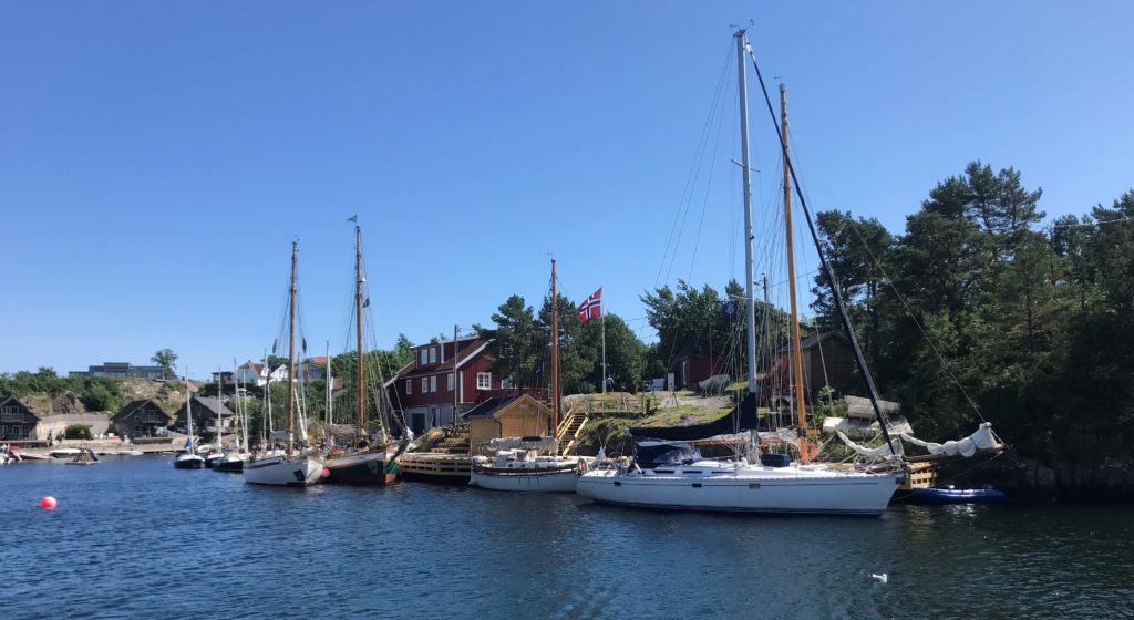 Brygga til Blå Kors-speiderne på Flekkerøy.