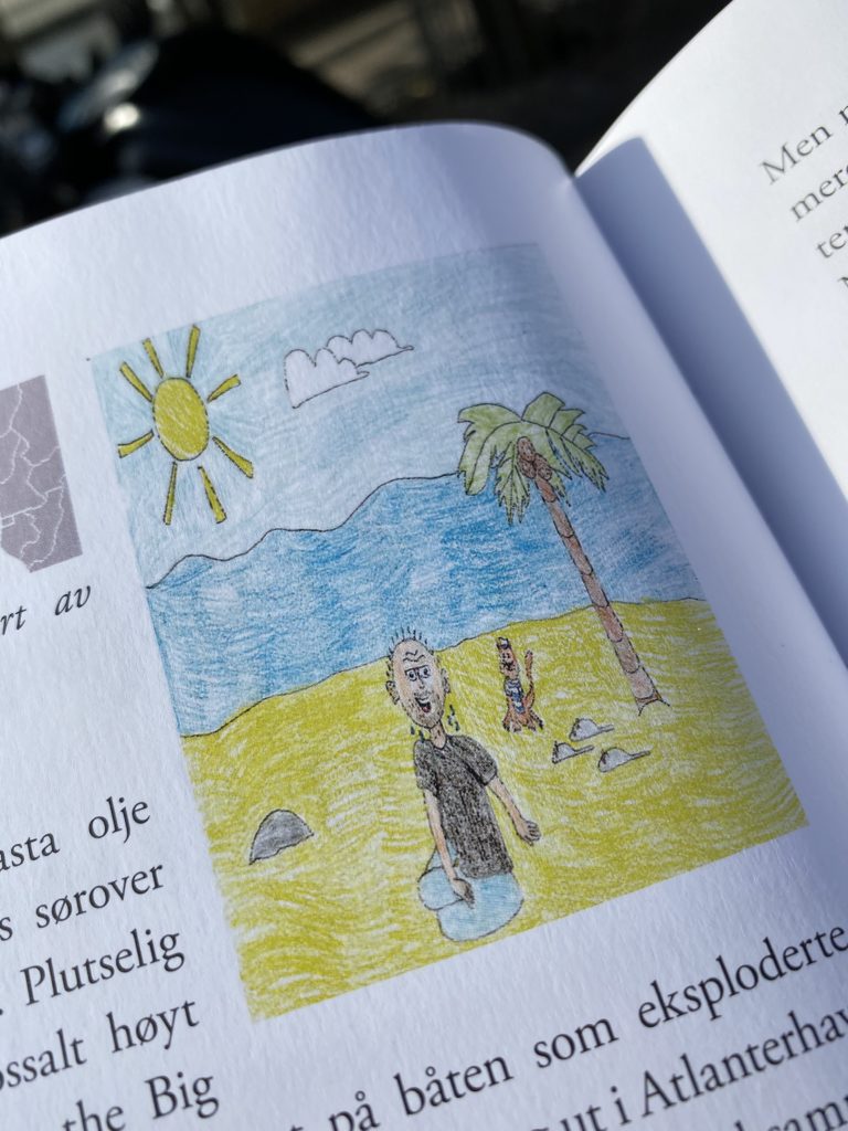 Terjes egne barnebarn har illustrert hans siste bok.