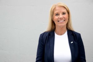 Trine Stensen generalsekretær i svart jakke