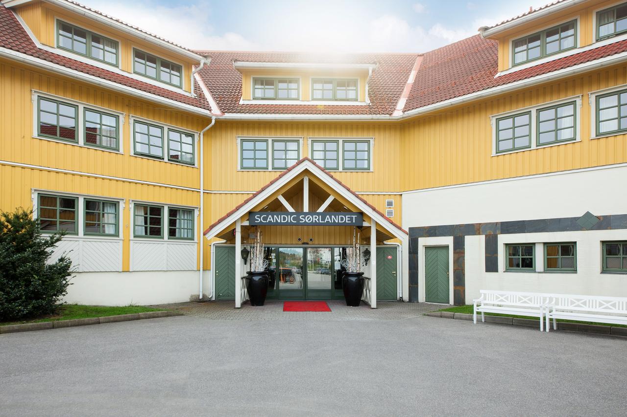 Bilde av fremsiden til hotell Scandic Sørlandet