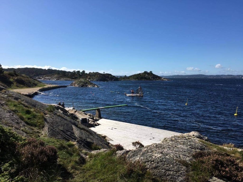 Sandstrand på Kristiansand Feriesenter