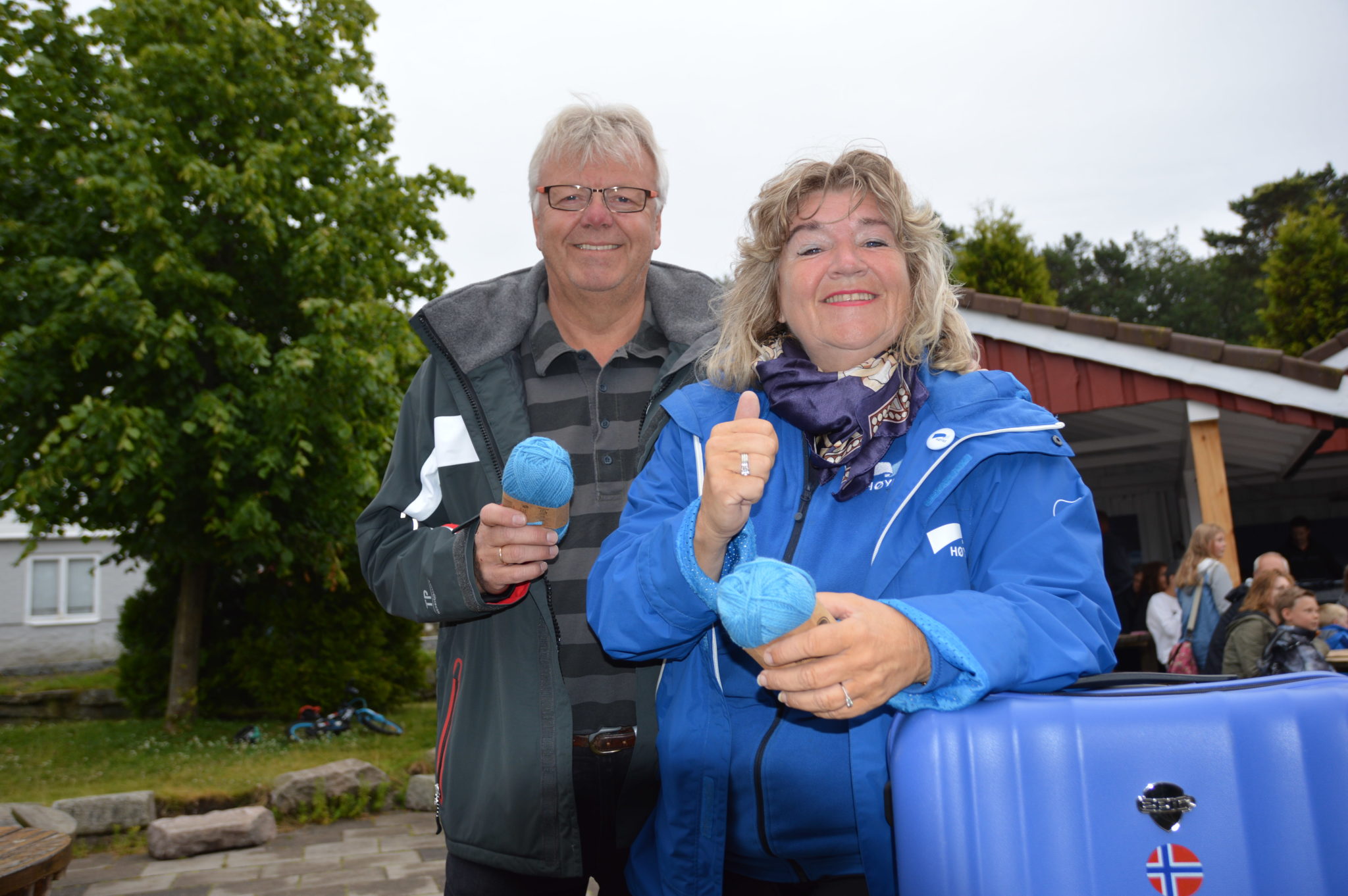 - Jeg var aldri i tvil om at det var Blå Kors jeg ville samarbeide med, sier Liv Aanby. Arvid Solheim, daglig leder ved Blå Kors Kristiansand, sier han er svært takknemlig for samarbeidet.