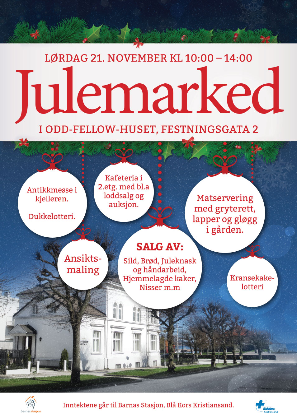 Velkommen til Odd Fellows Julemarked 21. nov 2015 kl 10-14