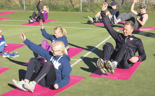 UTETRENING: Deltakerne på Camp Kragerø 2016 fikk tatt i bruk alle kroppens muskler.