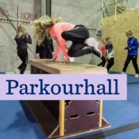 Parkour-hall i Blå Kors Aktivitetspark