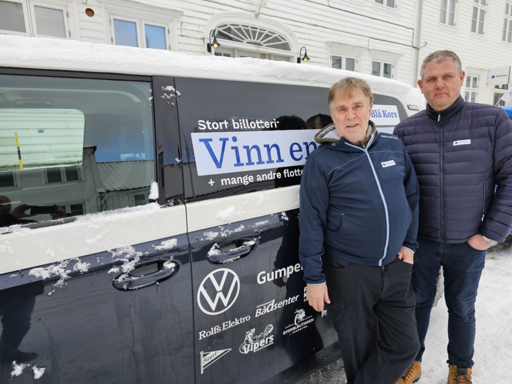 Tom Jochumsen og Trond Furseth forteller at loddsalget avsluttes i begynnelsen av mars.