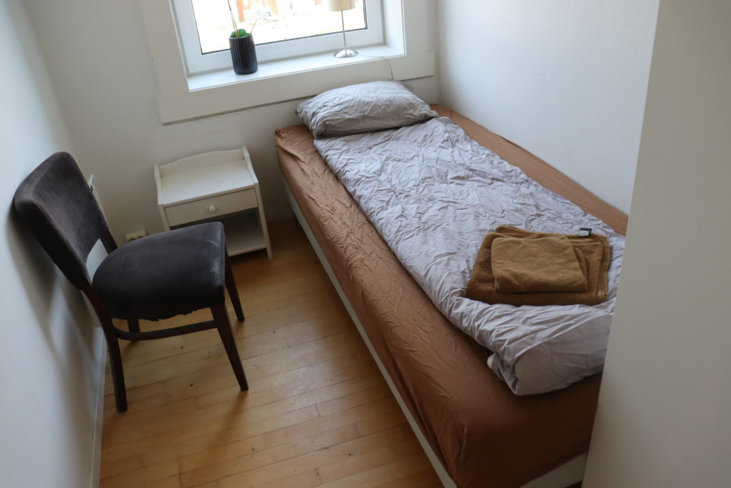 Rommene på natthjemmet.
