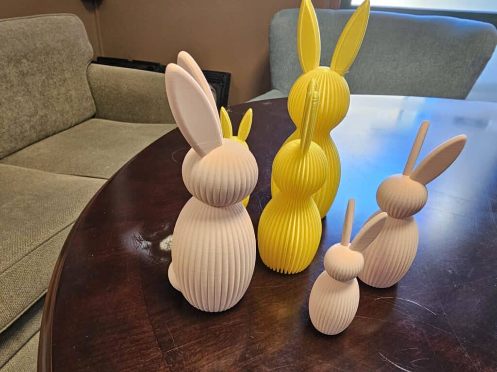 3D printede påskeharer
