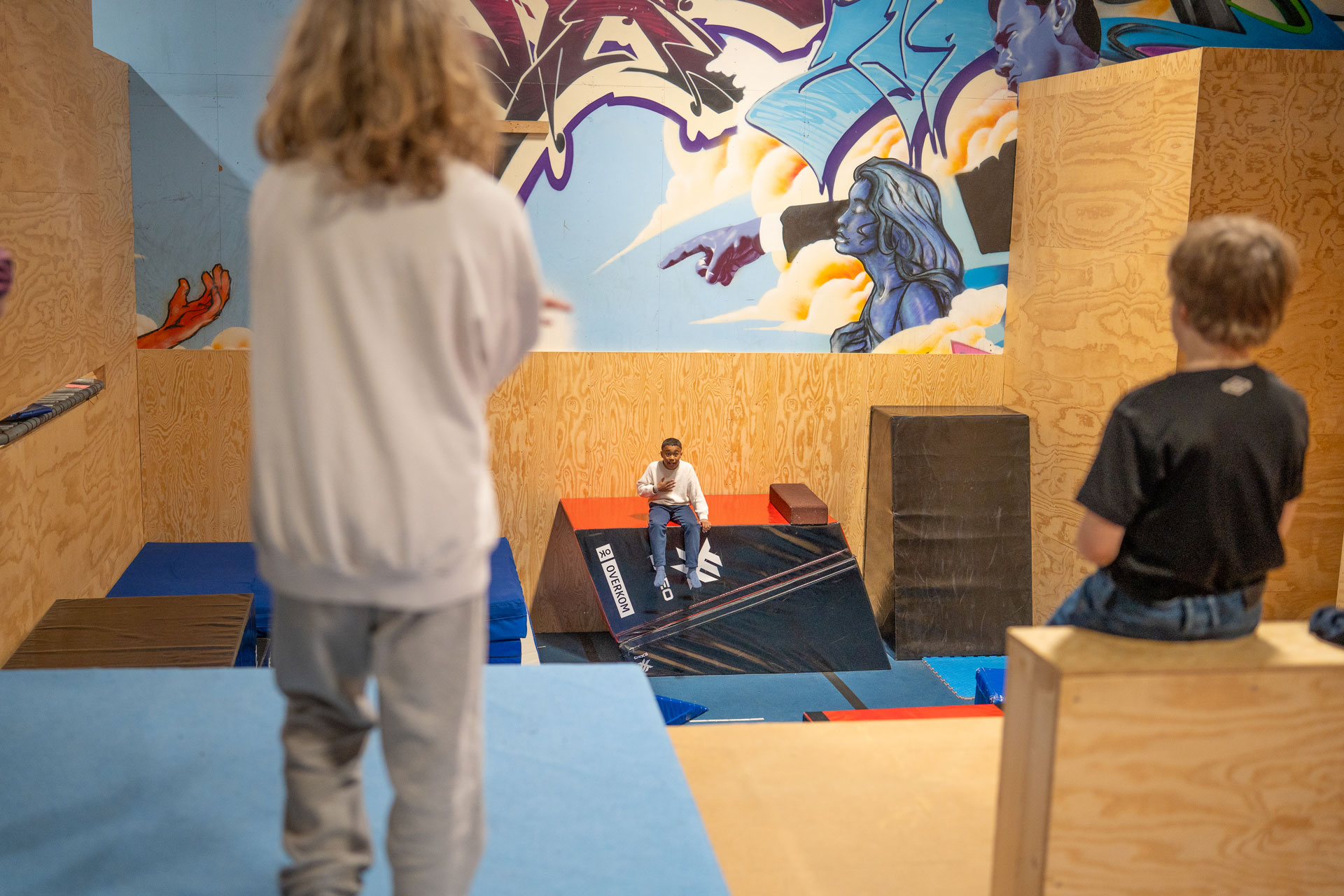 blå kors aktivitetspark parkour